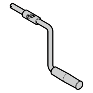 Manivelle articulée Hormann Référence 637021