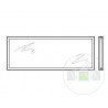 Vitre double synthétique teintée 26mm, M2 blanc Hormann Référence 4014663