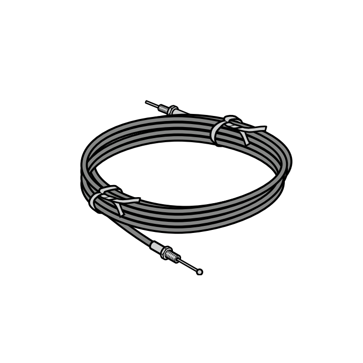 Câble sous gaine avec boule Lg 3000mm Hormann Réference 4546386
