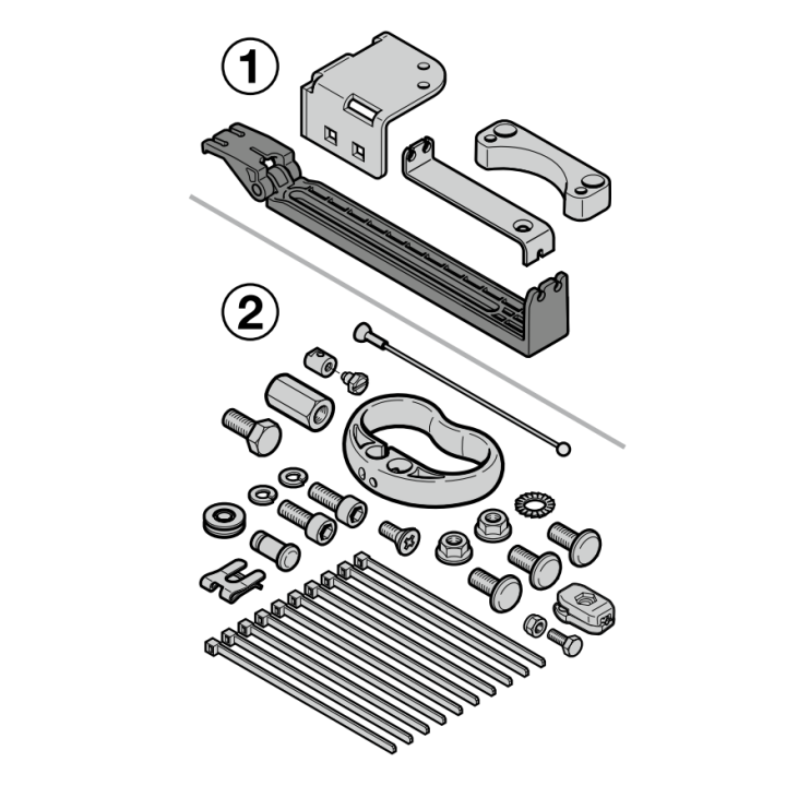 Sachet d'accessoires SE 2 pour déverrouillage Hormann Référence 638921