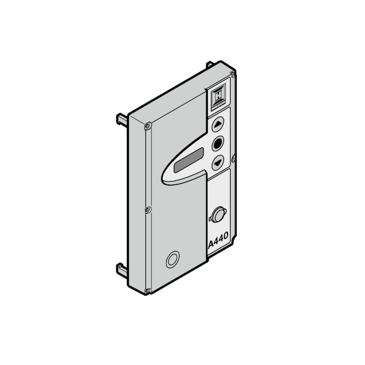 Façade de boîtier A435 avec platine de clavier Hormann Réference 637605