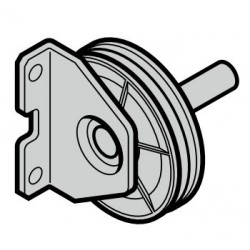 Equerre renvoi câble avec poulie Ferrure Z et BZ 3047257