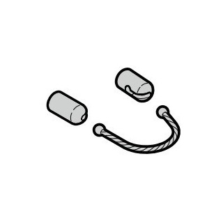 Anneau portes clés flexible avec douille de fixation pour télécommande HSD Hormann Référence 437623