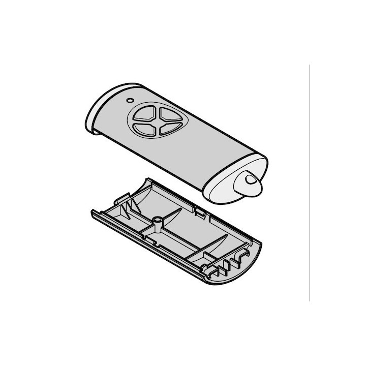 Boitier d'émetteur HSE 4 BS gris anthracite Hormann Référence 4510785