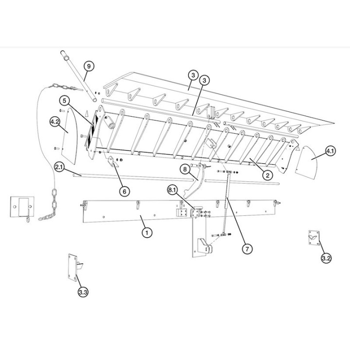 Cadre MLS 2000 RAL 5002 coffrage perdu Hormann Référence 2011332