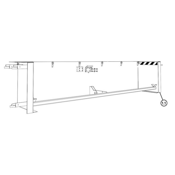 Cadre MLS 1750 RAL 9017 coffrage perdu Hormann Référence 2011336