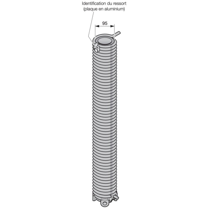 L75 Ressort de torsion porte Hormann Référence 3094805