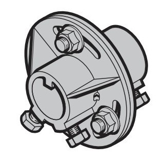 Accouplement réglable pour porte sectionnelle industrielle Hormann Référence 3044205-3042739