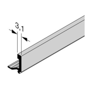 Parclose en aluminium WF 26 Hormann Référence 3045951