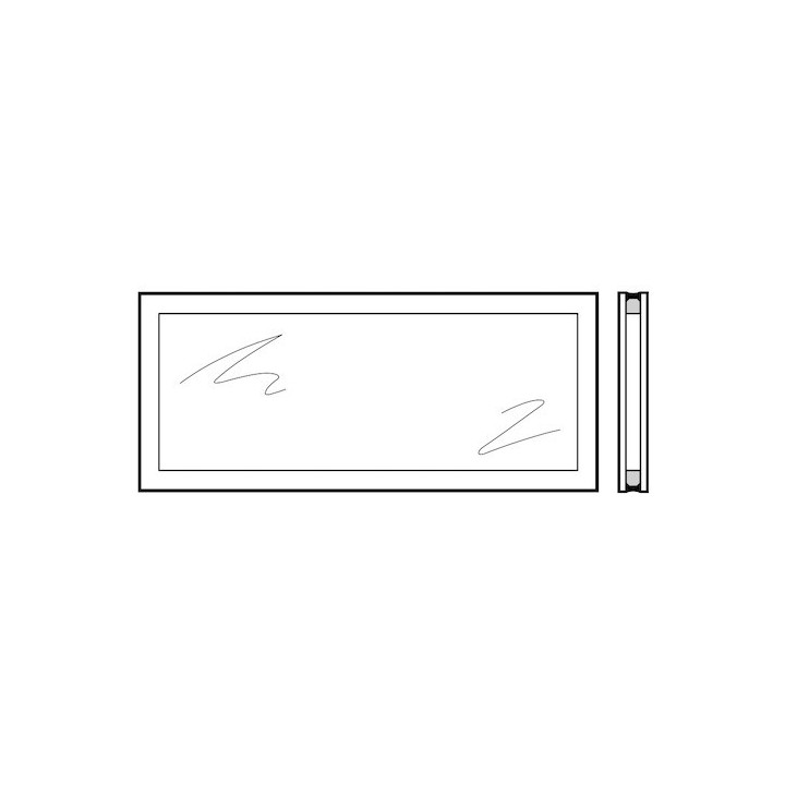 Vitre double polycarbonate/synthétique transparente pour hublot type A Hormann Référence 3089762