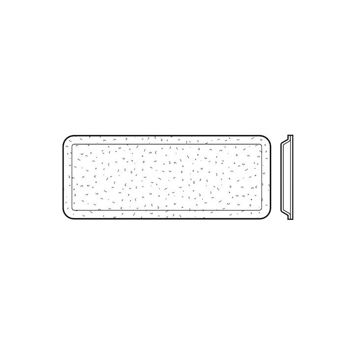 Vitre double synthétique structure cristalline pour hublot type A, 26mm Hormann Référence 3090822