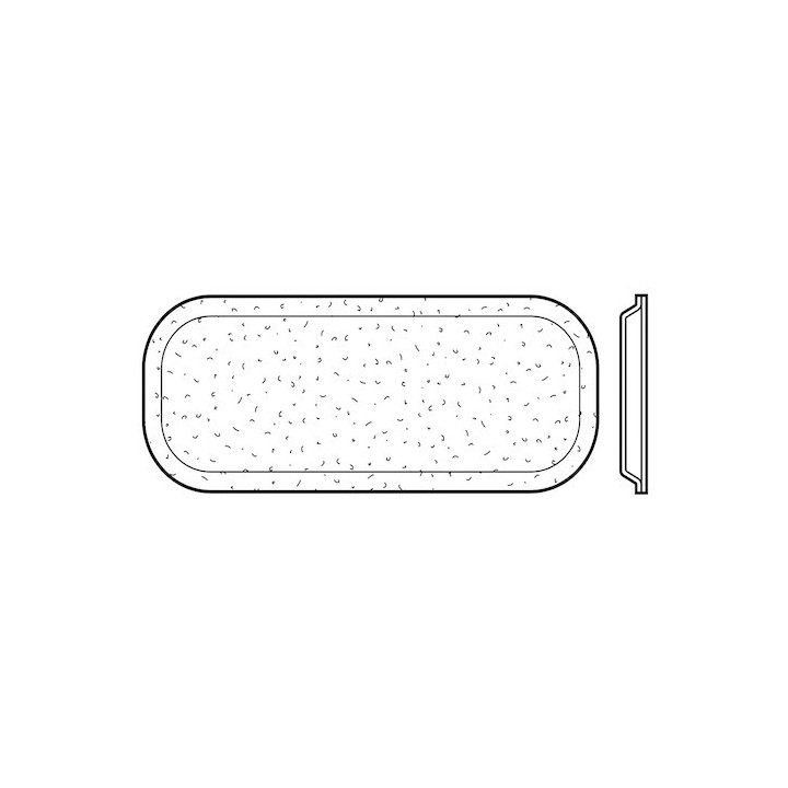 Vitre double synthétique structure cristalline pour hublot type B Hormann Référence 3040116