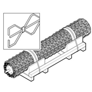 Tablier Grille HG-L SB Anodisé Hormann Référence 9800781
