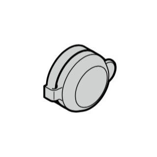Capot antipoussière pour serrure de déverrouillage pour STA60 Hormann Référence 439308