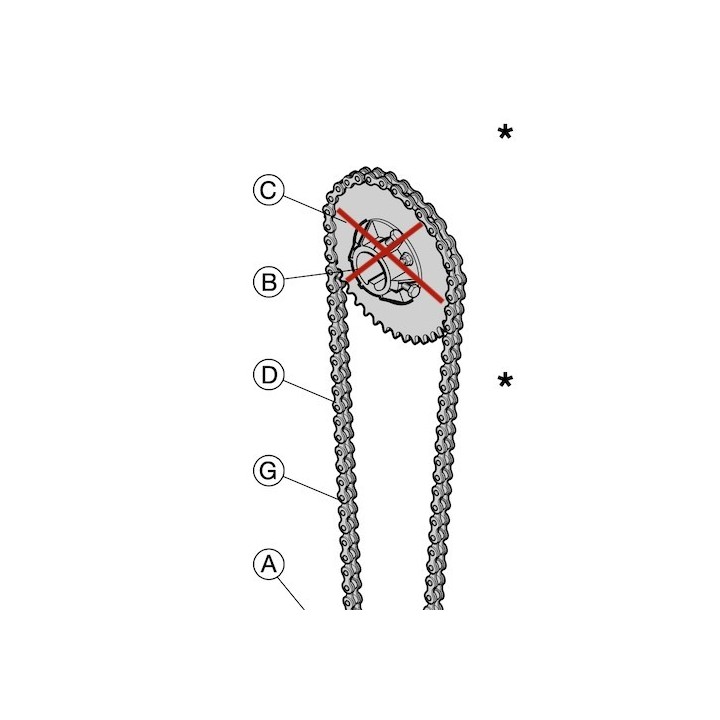 Chaine de treuil lg 1308mm Hormann Référence 3076901