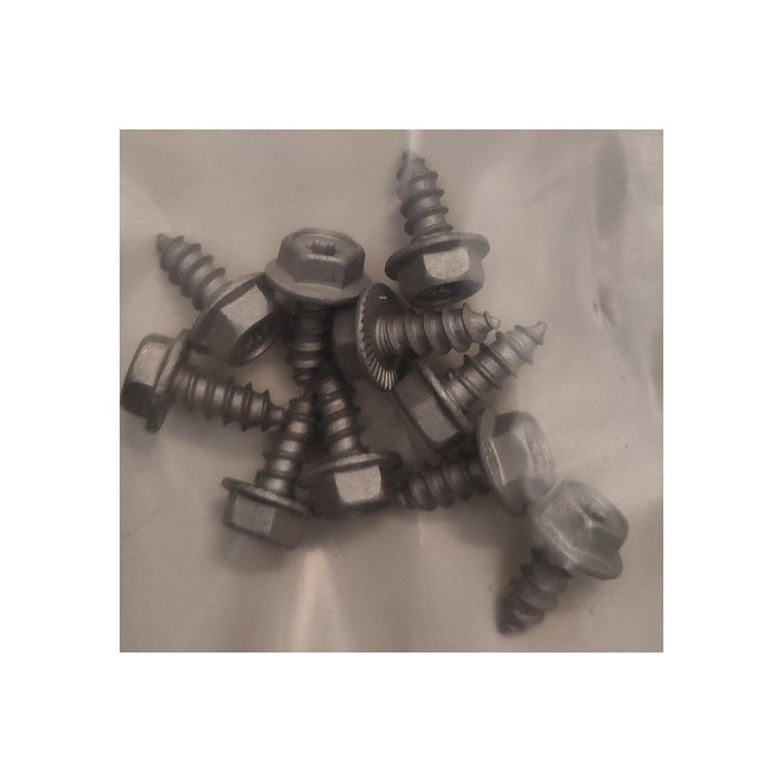 Lot 10 Vis à tôle à six pans A 6,5 x 19, denture hexagonale, acier inoxydable Hormann Référence 3095155