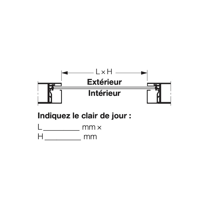 Vitre simple synthétique, en verre de sécurité feuilleté transparent, 6mm, VG Hormann Référence 3062079