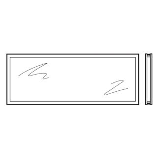 Vitre double en verre de sécurité trempé 26mm Transparente E2 Hormann Référence 3090382