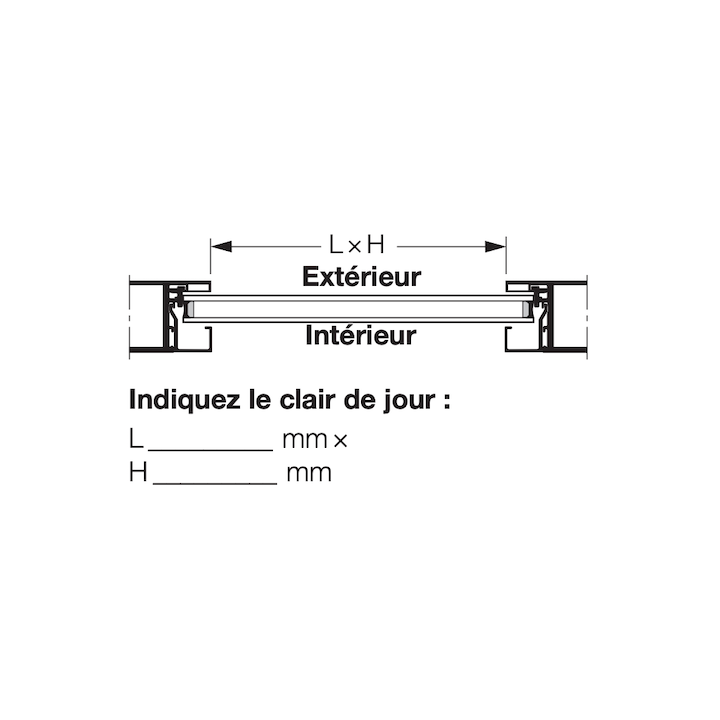 Vitre double en verre de sécurité trempé 26mm Transparente isolante G2 Hormann Référence 3090527