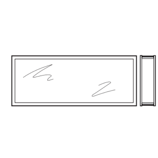 Vitre synthétique épaisseur 80 transparente 45mm Vitre double K2 Hormann Référence 3095256