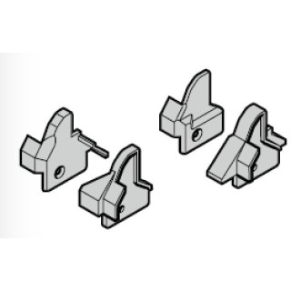 Set embout anti pincement DIN Droite Non laqué Hormann Référence 3090811