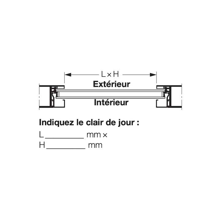 Vitre double en verre de sécurité trempé 16mm Transparente ES Hormann Référence 3062080
