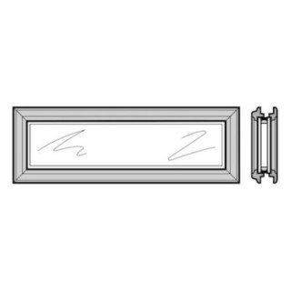 Hublot type D pour sections de porte à double paroi 42mm, cadre synthétique avec vitre double Hormann Référence 3087588