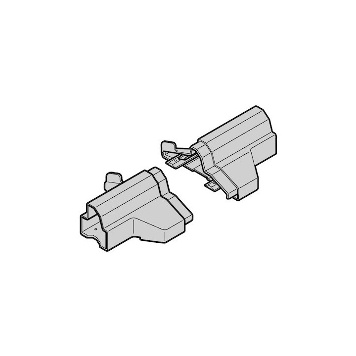 Set embouts socle pour portillon incorporé à seuil plat Hormann Référence 3093358