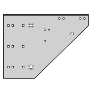 Console droite, types de ferrures RG, WG Hormann Référence 3065320