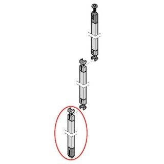 Tige de verrouillage bas multipoints pour portillon incorporé Hormann Référence 3091364