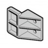 Aide au roulement / patin inférieure pour porte basculante N80 / Ecostar Référence 1045506