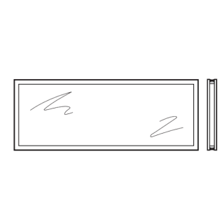 Vitre double synthétique 26mm Teintée en gris A2 Hormann Référence 3095246