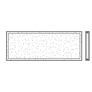 Vitre double synthétique structure cristalline 26mm U2 Hormann Référence 3095245