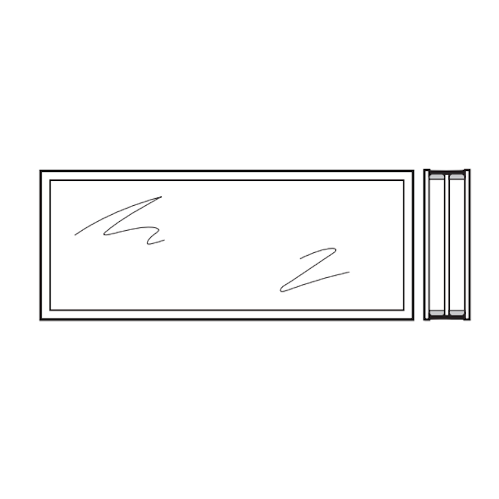Vitre triple synthétique 51mm Structure cristalline U3 Hormann Référence 3095261