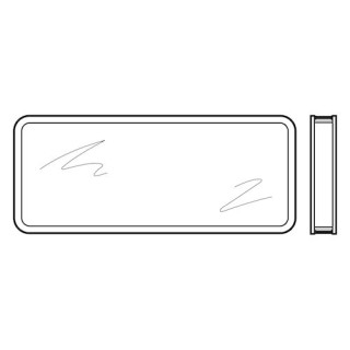 Vitre double synthétique, transparente pour hublot type A, 51mm Hormann Référence 3091874