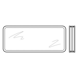 Vitre triple en verre, P4A transparente pour hublot type A, 51mm Hormann Référence 3095178