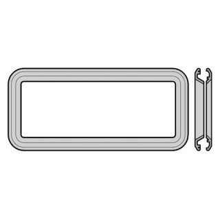 Cadre moulé sous pression pour hublot type A, laqué pour porte à double paroi Hormann Référence 3095181