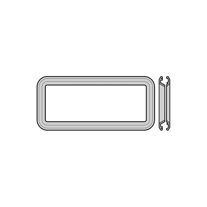 Cadre moulé sous pression pour hublot type A, laqué pour porte à double paroi Hormann Référence 3098351