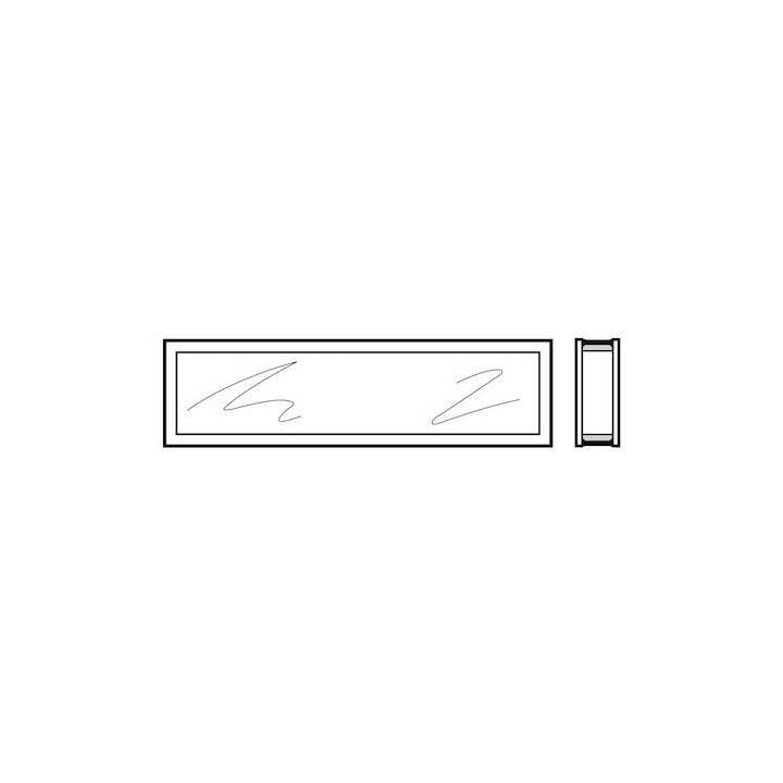 Vitre double synthétique, transparente pour vitrage type D de 41,5mm Hormann Référence 3091509