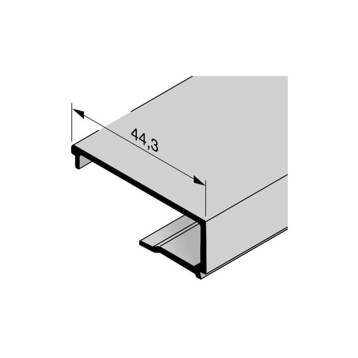 Parclose en aluminium pour portillon indépendant GA 007, E6 / C0 Hormann Référence 3094041