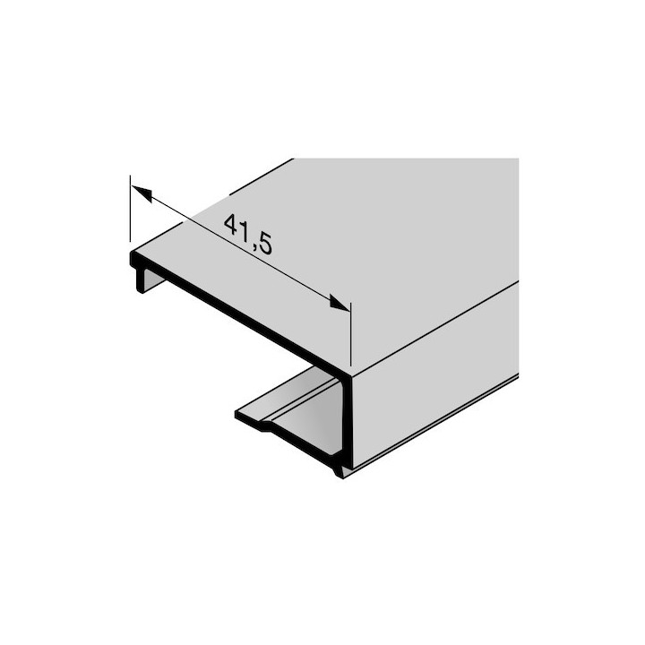 Parclose en aluminium pour portillon indépendant GA 008, E6 / C0 Hormann Référence 3094043