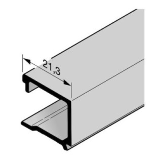 Parclose en aluminium pour portillon indépendant GA 014, E6 / C0 Hormann Référence 3097078