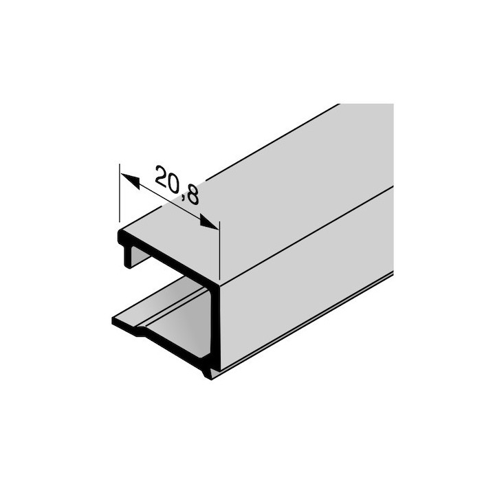 Parclose en aluminium pour portillon indépendant GA 004, E6 / C0 Hormann Référence 3094037