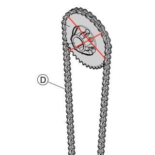 Chaine de treuil lg 1549mm Hormann Référence 3099016