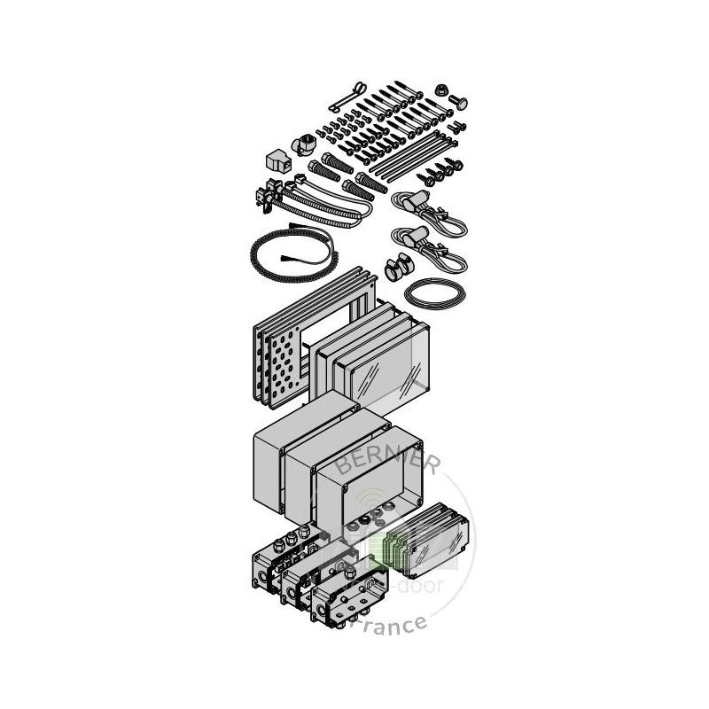 Unité de connexion (SKS) IP 66 (zone humide) pour commandes A / B 435, A / B 445, A / B 460 Hormann référence 638101