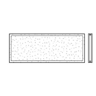 Vitre double synthétique structure cristalline 26mm, U2 Hormann Référence 4014199