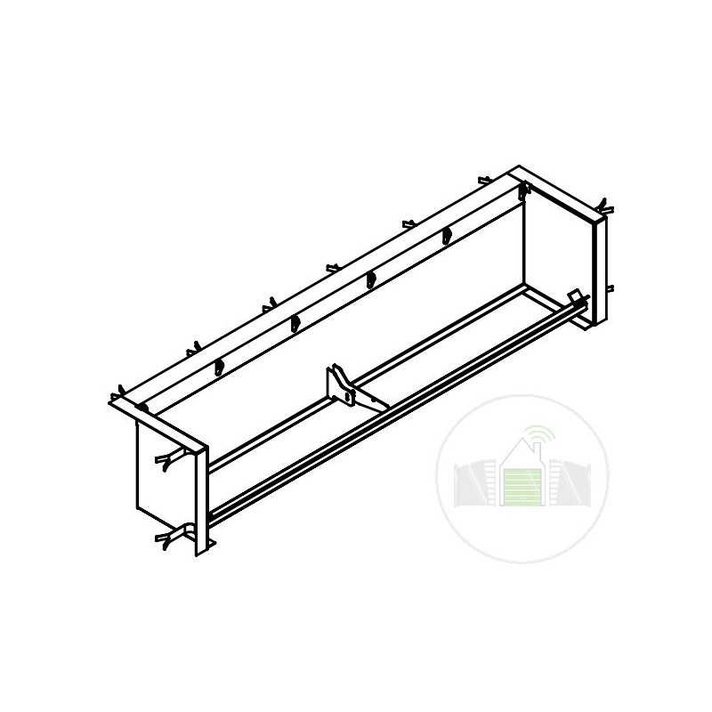 Cadre MLS 1500 RAL 9017 coffrage perdu Hormann Référence 2011335