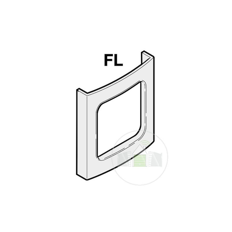 Panneau pour unité de saisie FL chromé Hormann Référence 438281