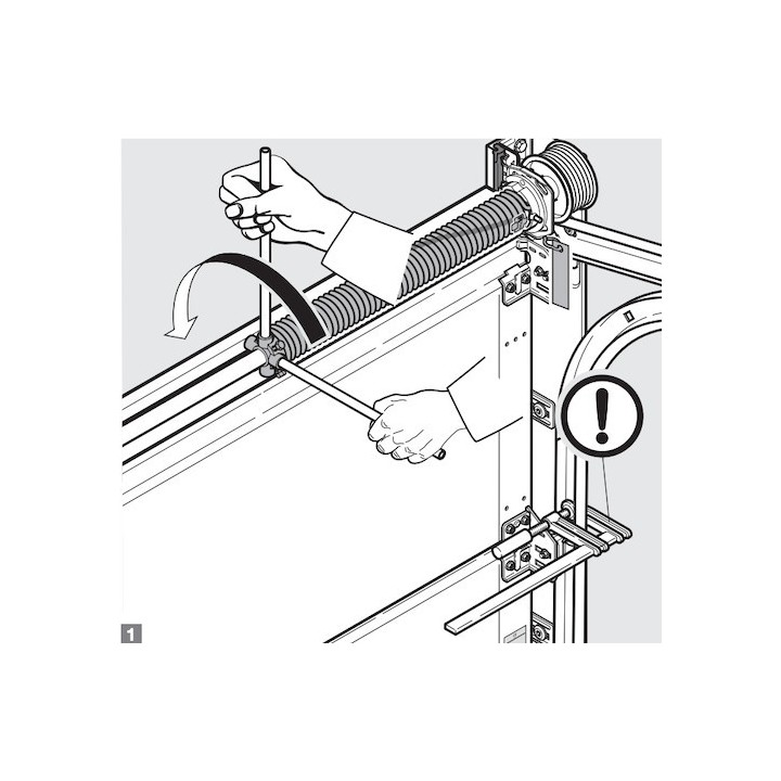 Barre pour ressort de torsion Diam 14 X 2mm Hormann Référence 3034178
