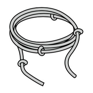 Corde manuelle Diamètre 8mm Lg 3600mm Hormann Référence 3076574